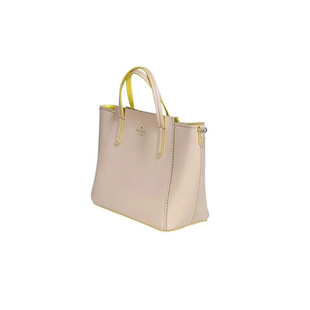 Kate Spade - Beige Scallop Trim Satchel Bag